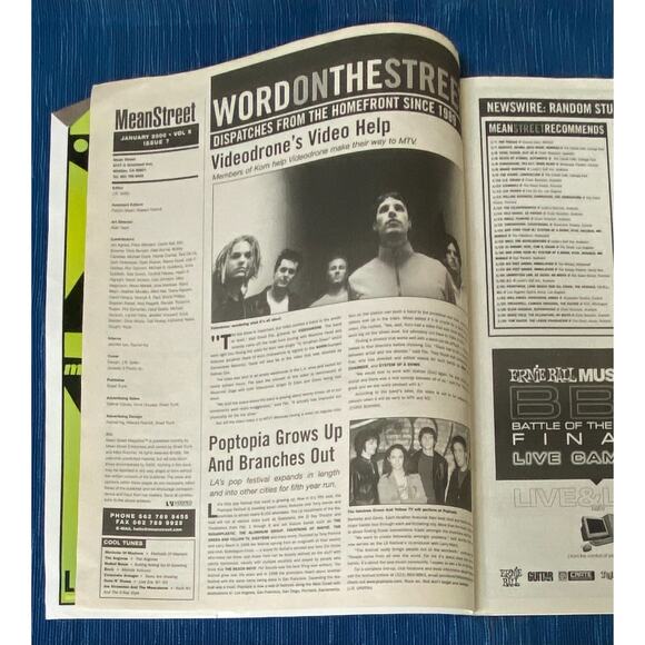 Pair MEAN STREET Magazine Save Ferris Misfits 311 Jurassic 5 Oct 1999 Jan 2000 - Picture 3 of 3